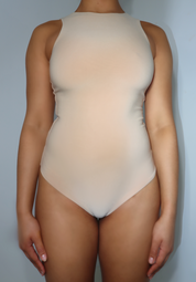 Racer Neck Double Layer 'ELR' Bodysuit