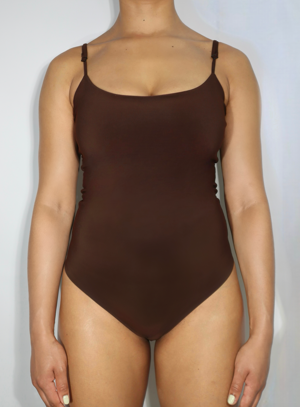 Strappy Cami 'Sonny' Adjustable Bodysuit - Chocolate Brown