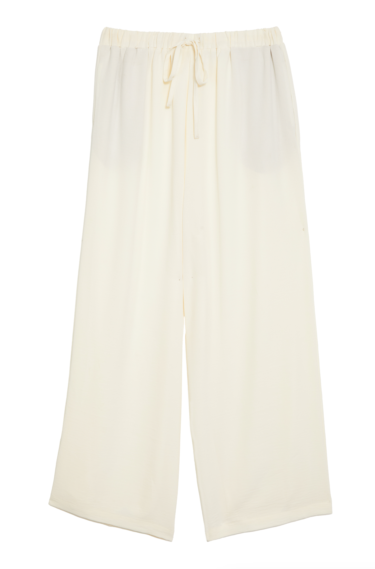 High Waisted Wide Leg ‘Olivia’ Trousers - Coconut