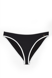 Contrast Trim Hipster/Low-Rise Full-Coverage Bikini Bottoms