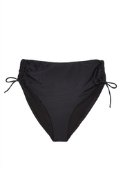 Ruched Adjustable High Waisted Bikini Bottoms