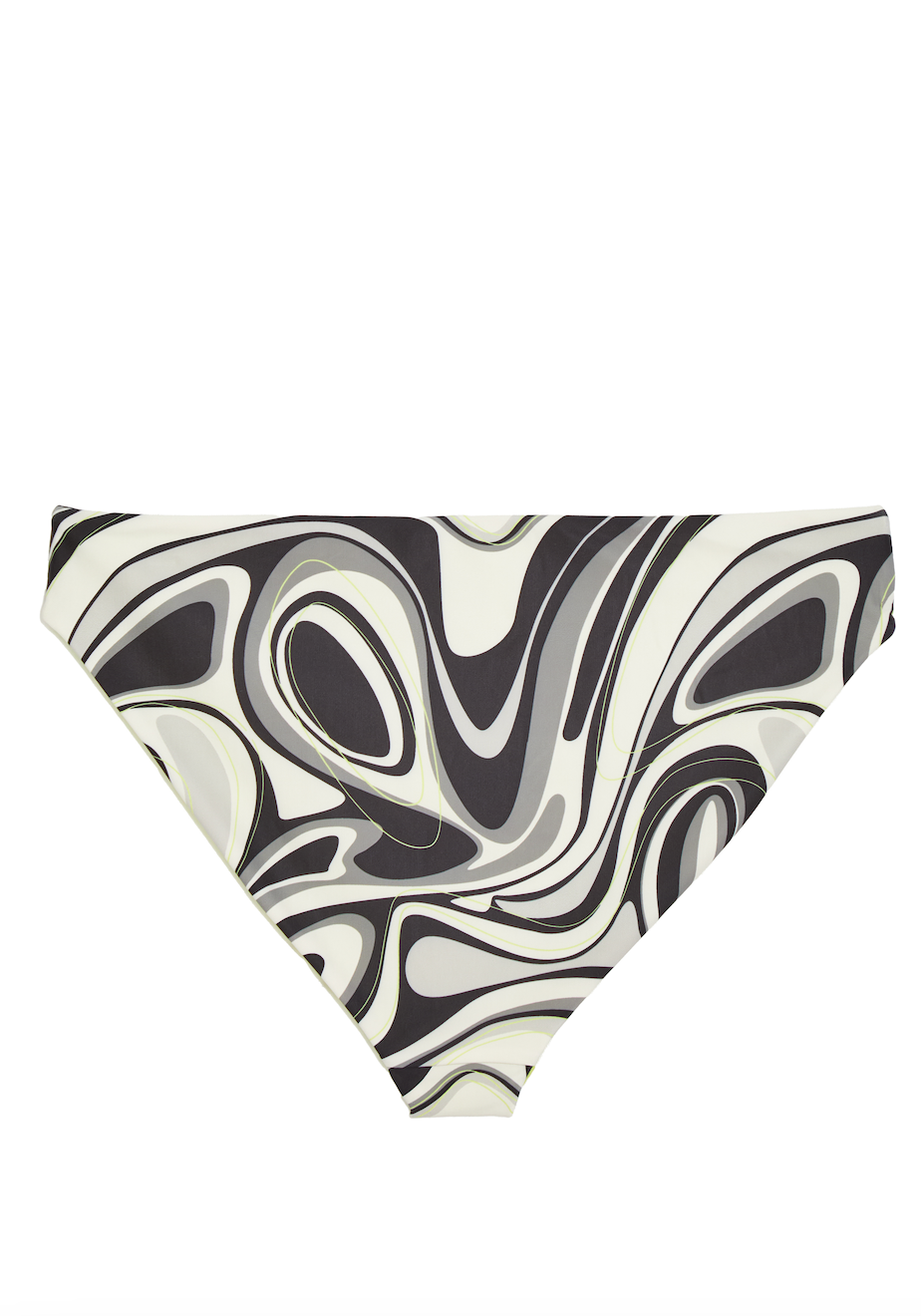 Hipster/Low-Rise Full-Coverage Reversible Abstract Bikini Bottoms