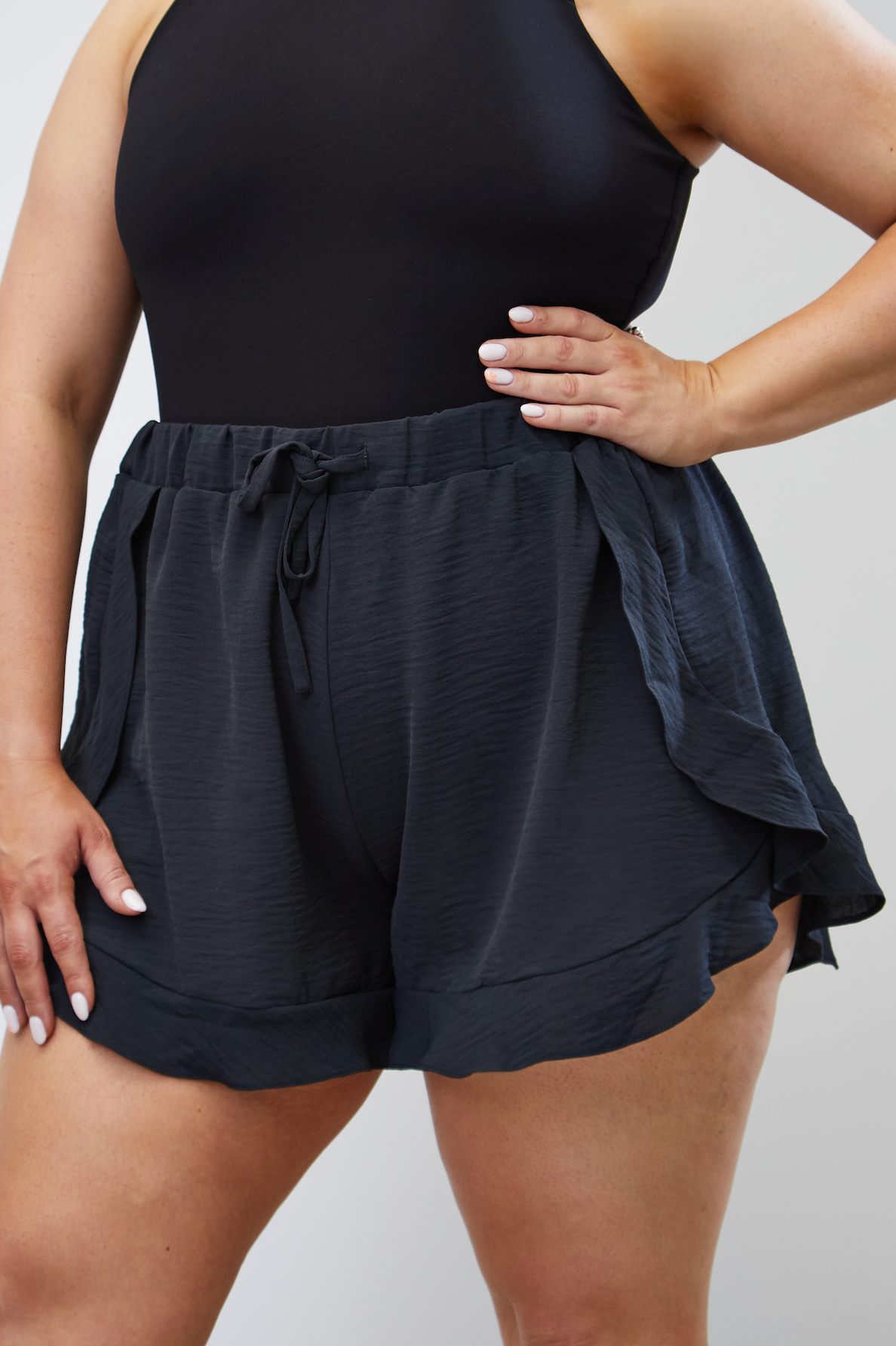 High Waisted Floaty Shorts 'Lucy' - Anti Chafing