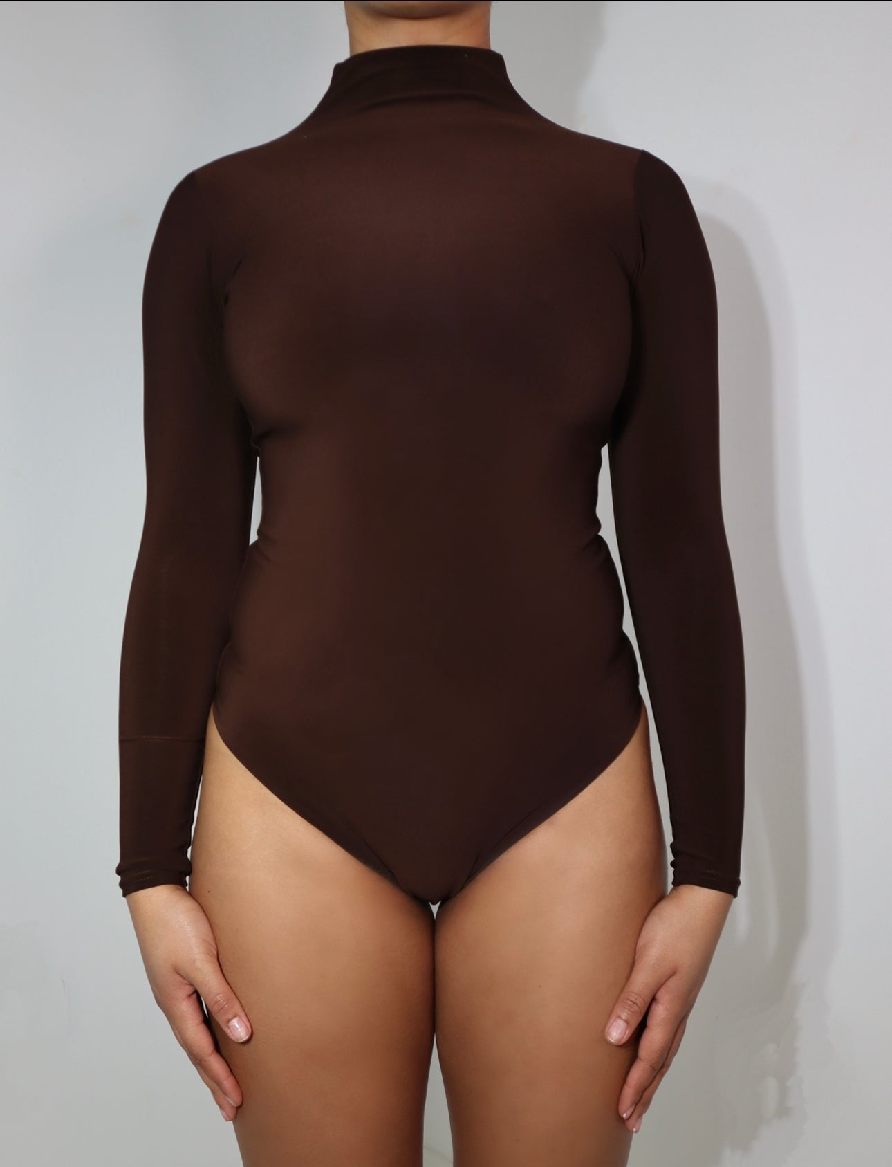 IN THE STYLE X ASH Bodysuit Size 14 16 & 22 Blue Ribbed Long Sleeve NEW  MU64