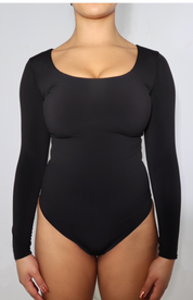 Long Sleeve Scoop Neck 'Charlotte' Bodysuit